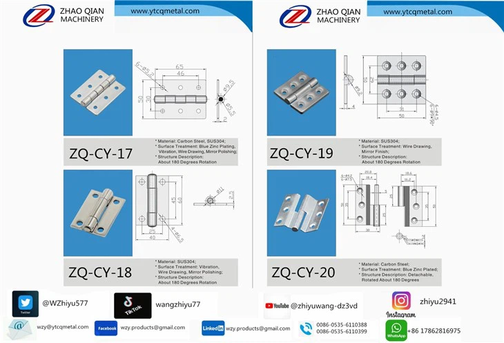Stainless Steel Industrial Concealed Hinges For Cabinet Distribution Box Doors Hinge Suppliers