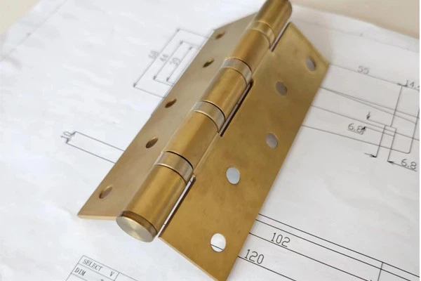 Strong And Reliable Iron Copper Plated Fixed Hinge