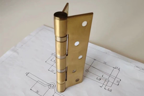 Strong And Reliable Iron Copper Plated Fixed Hinge